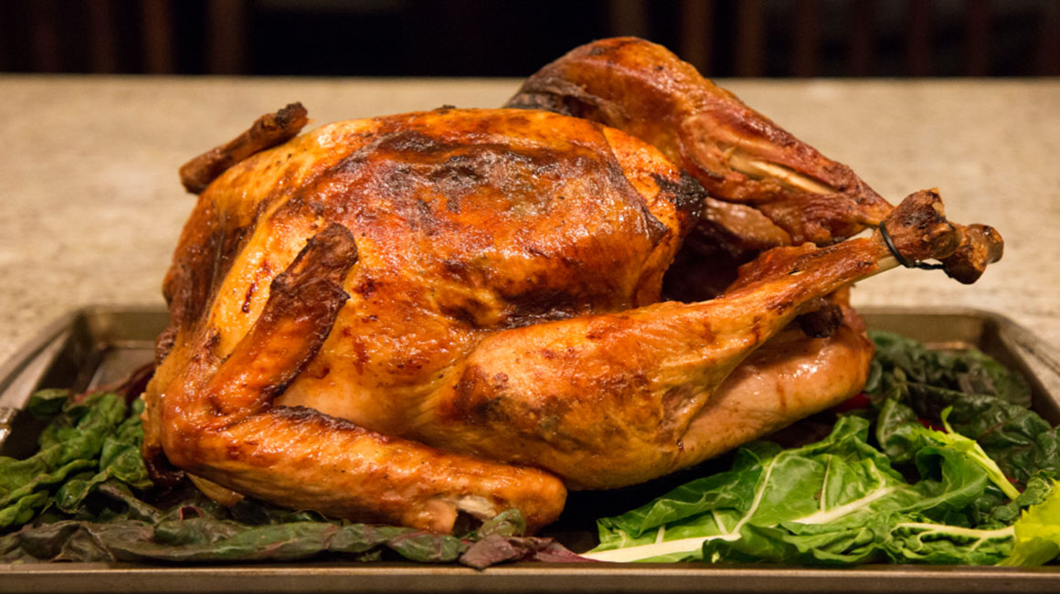 Oven-roasted turkey