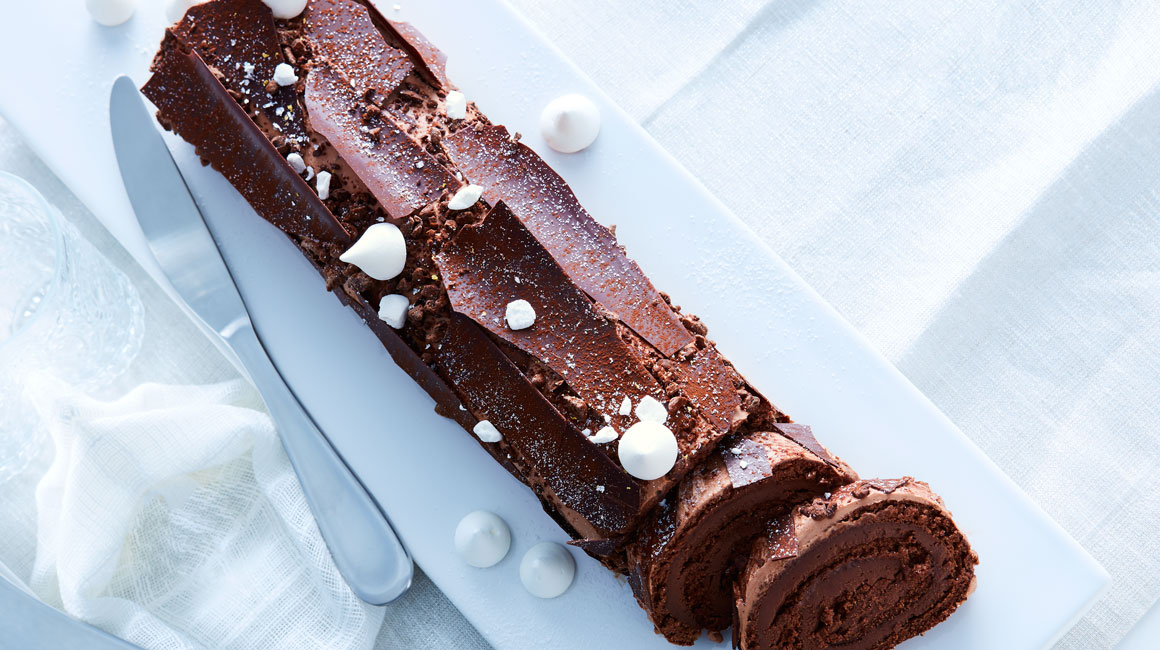 Bûche de Noël au chocolat