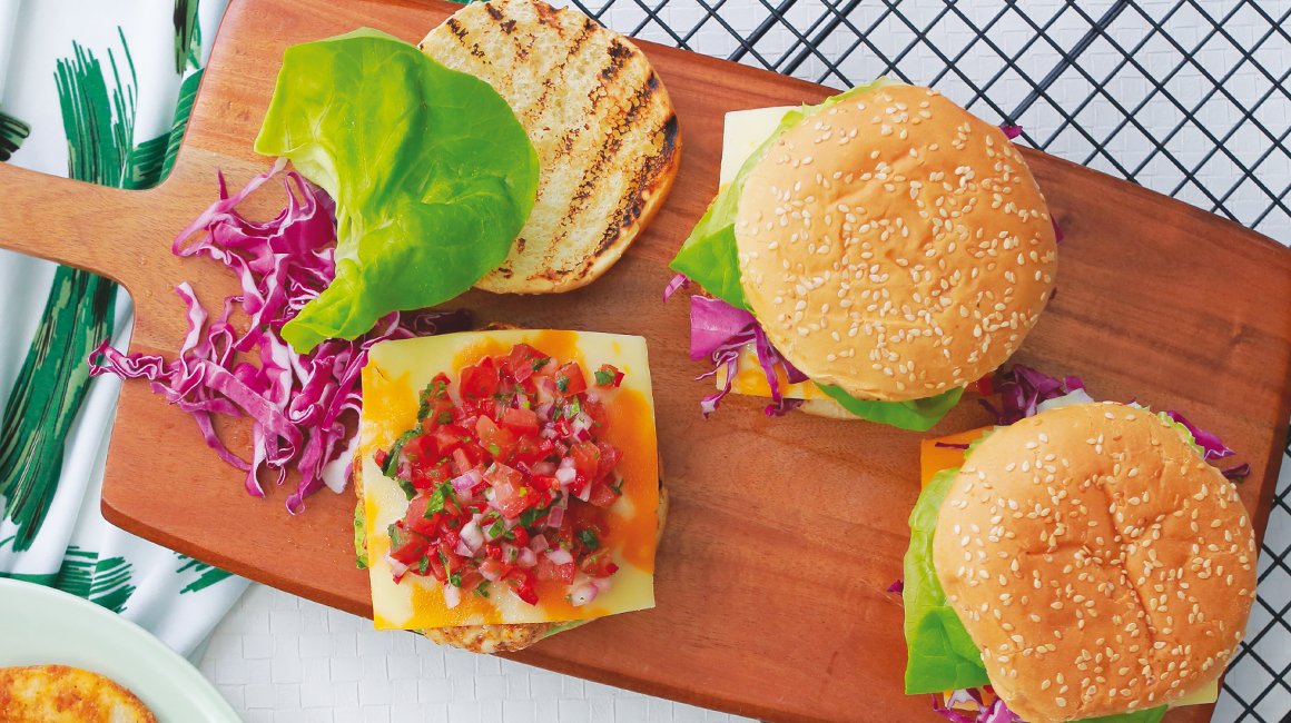 Burger de dindon façon mexicaine