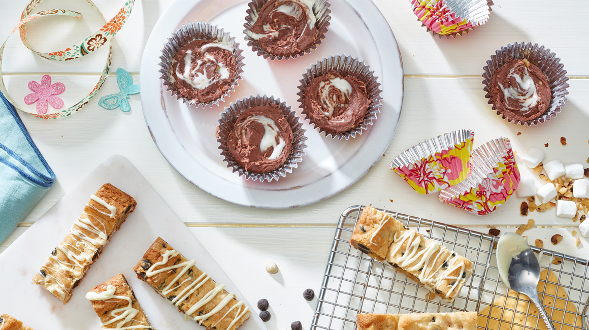 Fudge marbré à la guimauve