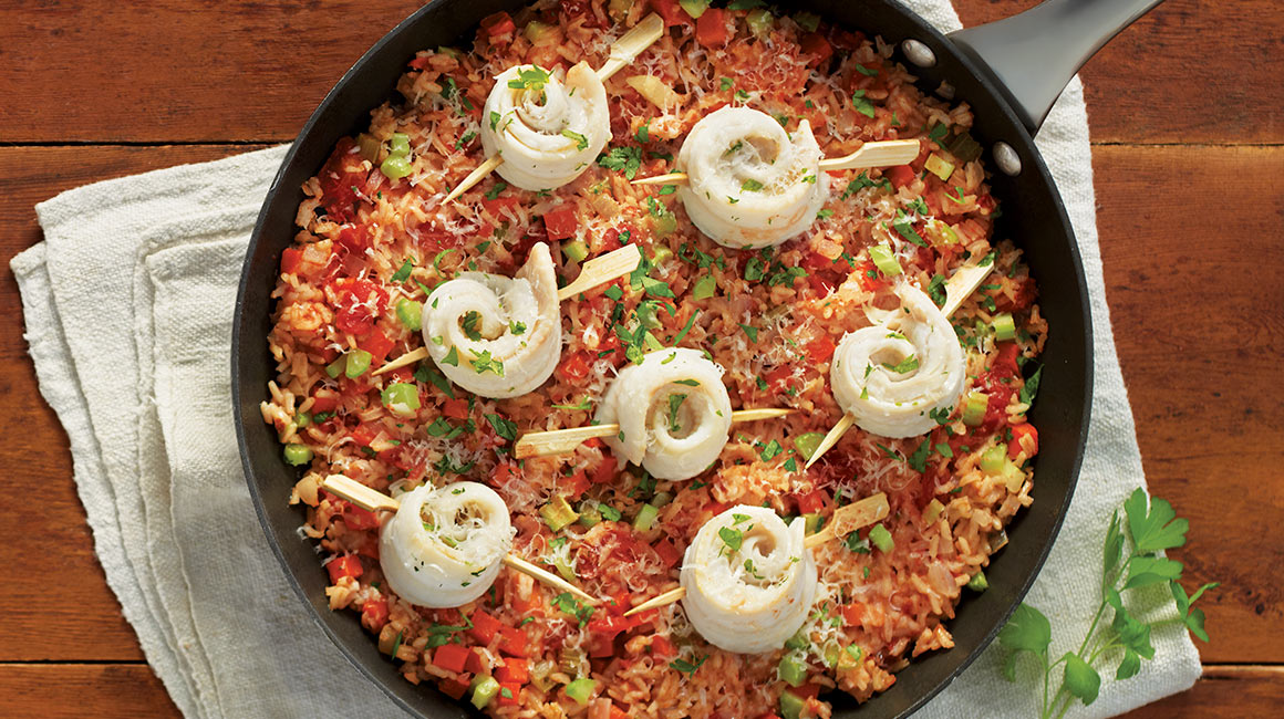 Filets de sole et riz aux légumes de Josée di Stasio