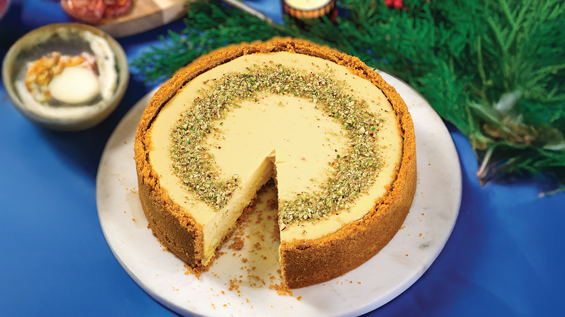 No-bake pistachio cheesecake