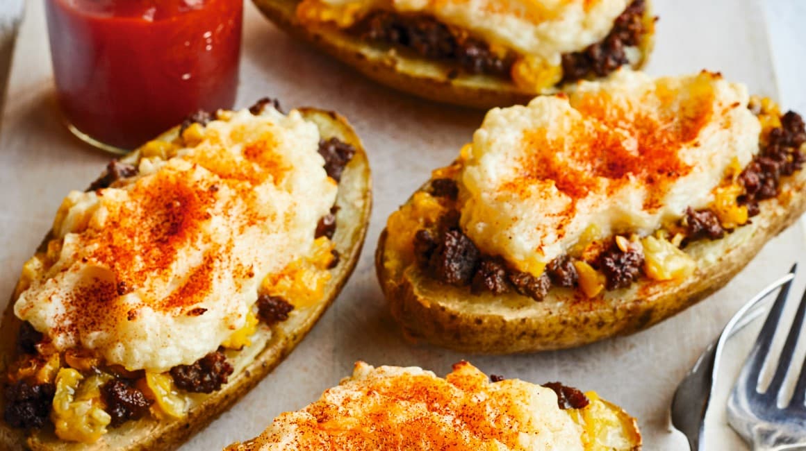 Pommes de terre farcies «  pâté chinois  » par RICARDO