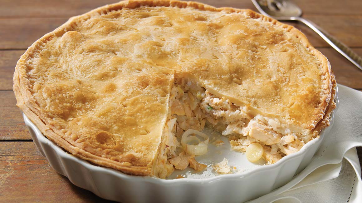 Pate aux saumon et aux poireaux