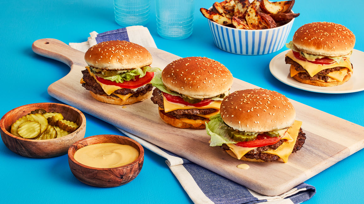 Smash burgers à l’américaine