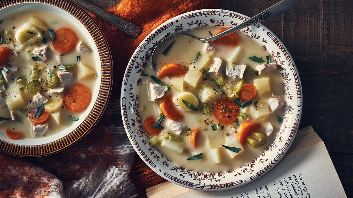 Creamy Chicken and Tarragon Soup by RICARDO