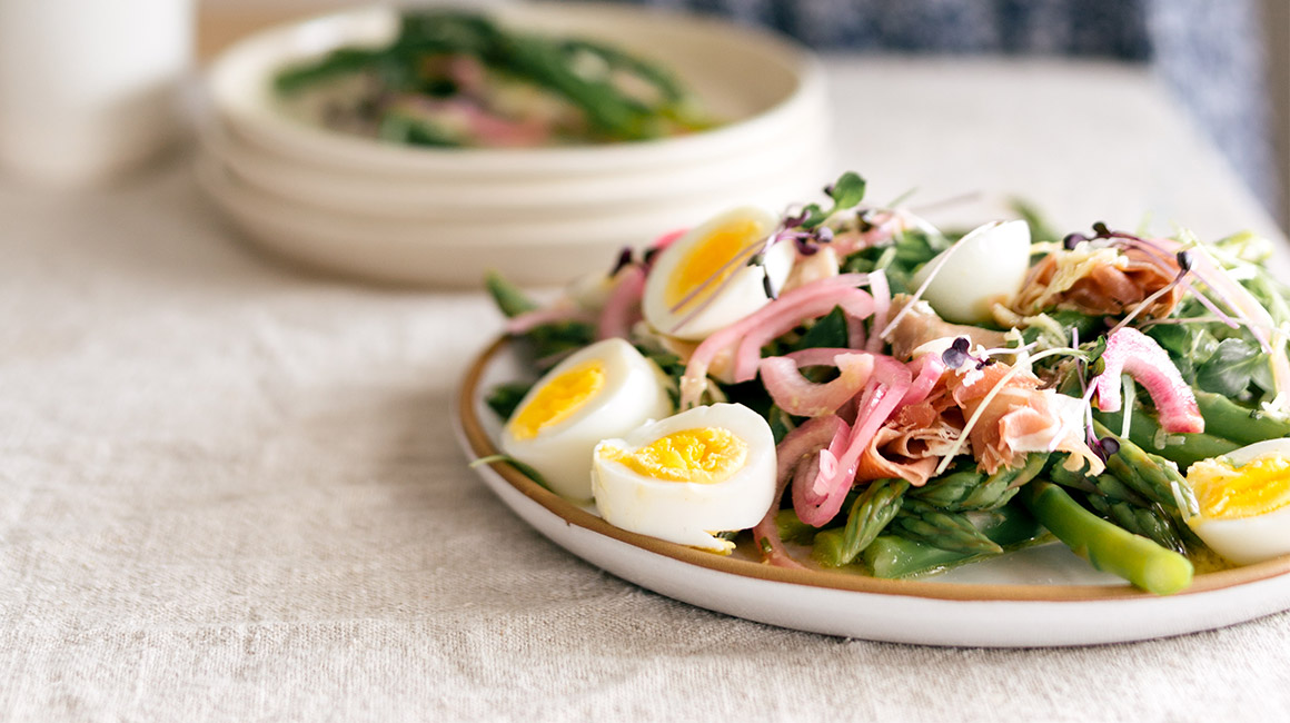 Asparagus, Soft-Boiled Egg 