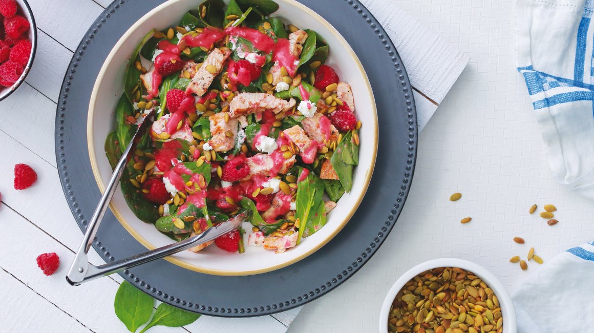 Salade tiède de dindon grillé