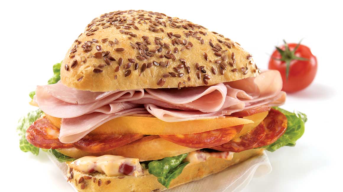 Deli meat duo sandwiches