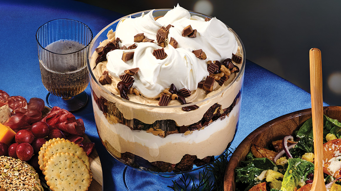 Mini peanut butter cup trifles